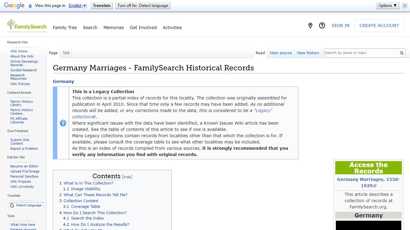 Germany Marriages - FamilySearch Historical Records