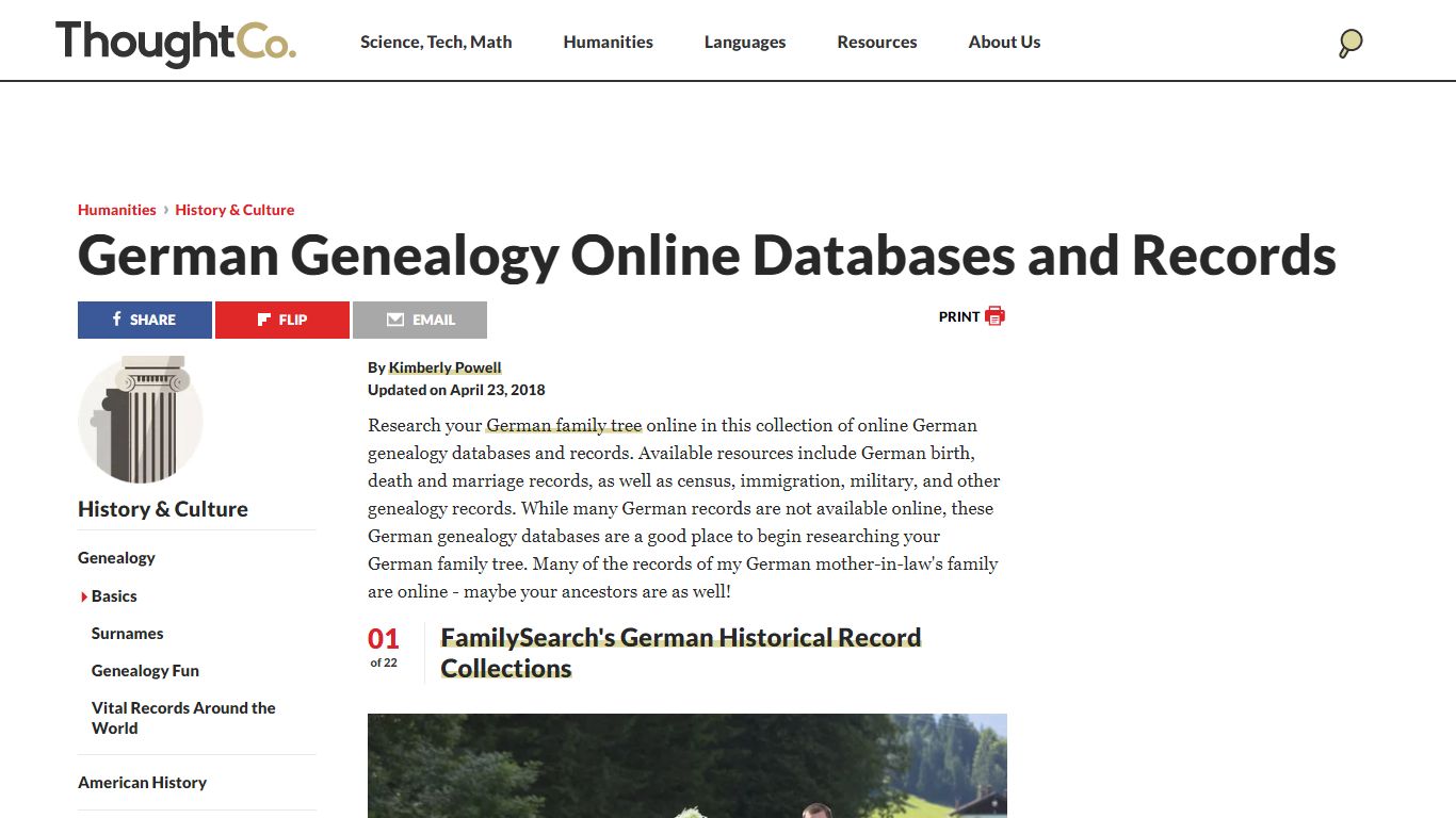 Find German Ancestry Records Online for Free - ThoughtCo