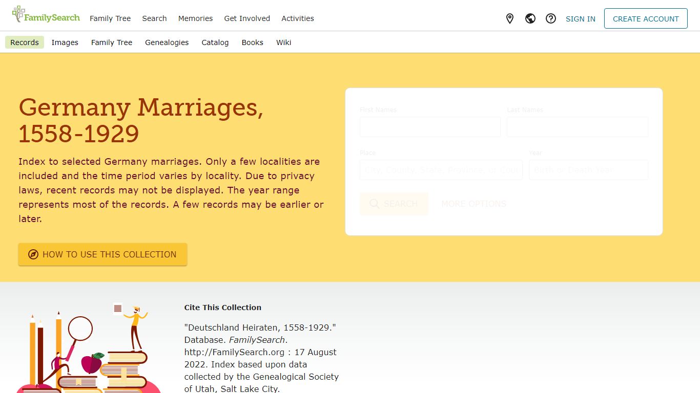 Germany Marriages, 1558-1929 • FamilySearch